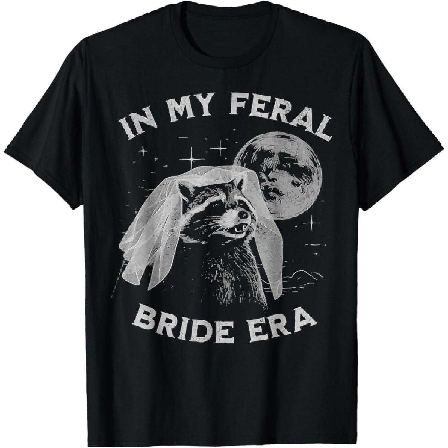 

in my Feral Bride Era Raccoon T-Shirt XXXXXL чорний