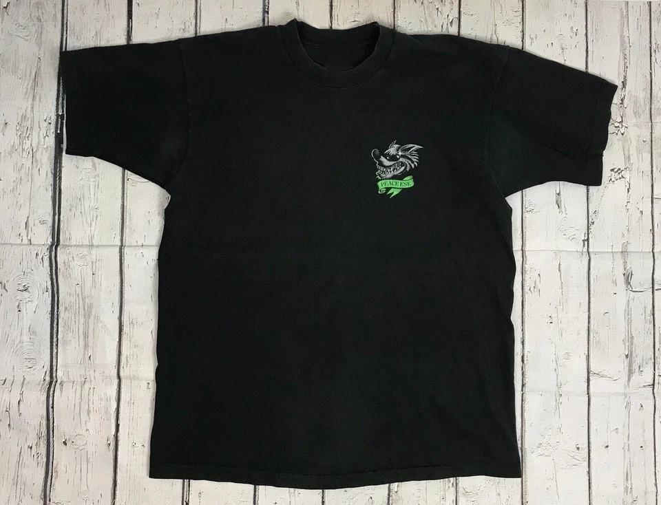 

VTg Los LOBOS Tshirt Peace Ese Black Full Size Twoside BL1788 3XL