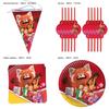 Turning Red Birthday Party Set With Adorable Cartoon Decorations And Surprises