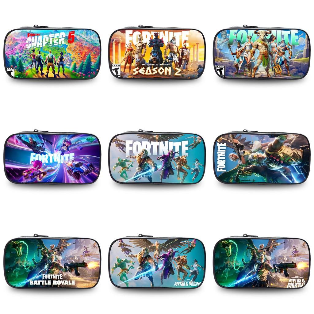 Night Fortress Pen Case Large Capacity Double Layered Design Patterns Diverse