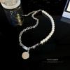 Non-Fading Pearl Necklace 2021 New Female Niche Design Creative Neck Chain Simple Hip-Hop Collarbone Chain