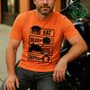 Tshirt For Unisex Eat Sleep Ride Repeat Motorcycle Biker Street Unisex Tops Casual Clothing Oversized Clothes Trend Tshirt Clothes