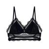 Low Back Bralette Ladies U Backless Invisible Lace Bra Polka Dot Mesh Ultra Thin Underwear Women Lingerie Tank Top Bras