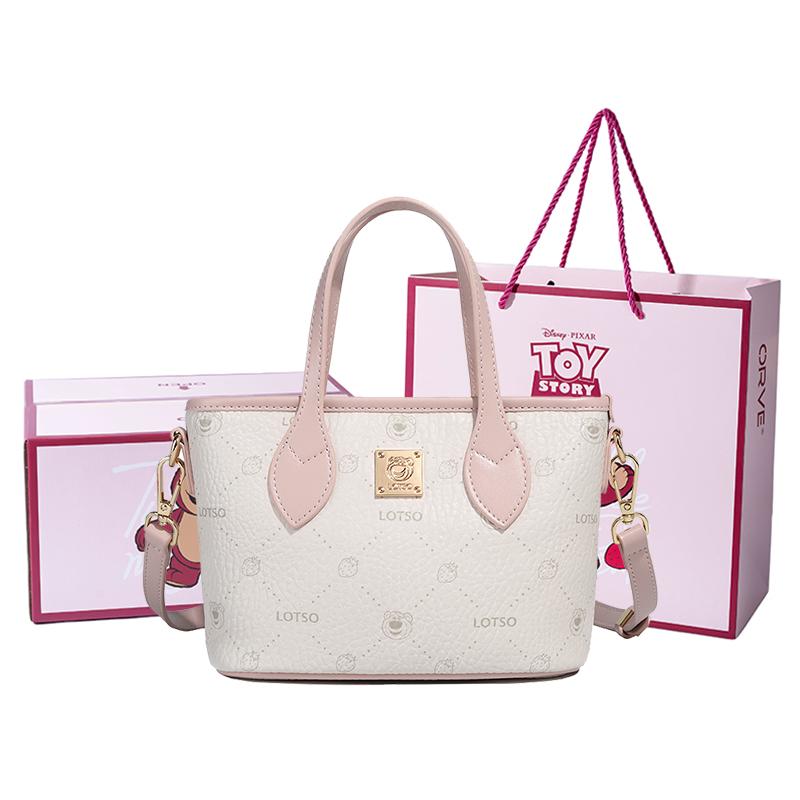 New Disney Lotso PVC Shoulder Bag, Crossbody Bag, Handbag Regular Women's Pink BMK-72649