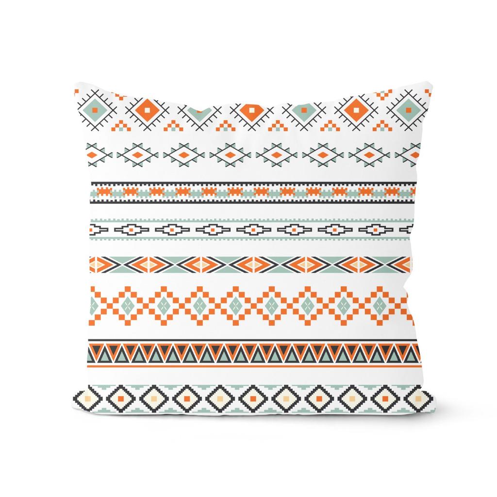 Retro Abstrakt Geometrisch Ethnisch Stil Kissenbezug Weiche Einrichtung Amerikanischer Sommer Sofakissen