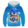 Høst 3D Sonic the Hedgehog Trykte Hettegensere Moteable Casual Sport Langermet Barne Gutt Hettegensere