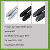 Car Door Handle Cover Fit For Peugeot Rifter Partner 2018 2019 2020 Scratchproof Chromium Styling Exterior Part Auto Accessories