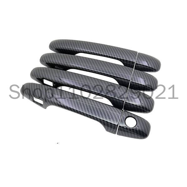 Carbon Fiber Pattern Car Door Handle Cover Sticker Overlay Styling Auto Accessories For Subaru Levorg 2015-2019 2018 2017 2016