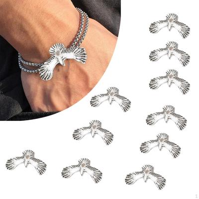 10Pcs Eagle Pendants Charms DIY Men Women Decoration Crafts Supplies Beads for Jewelry