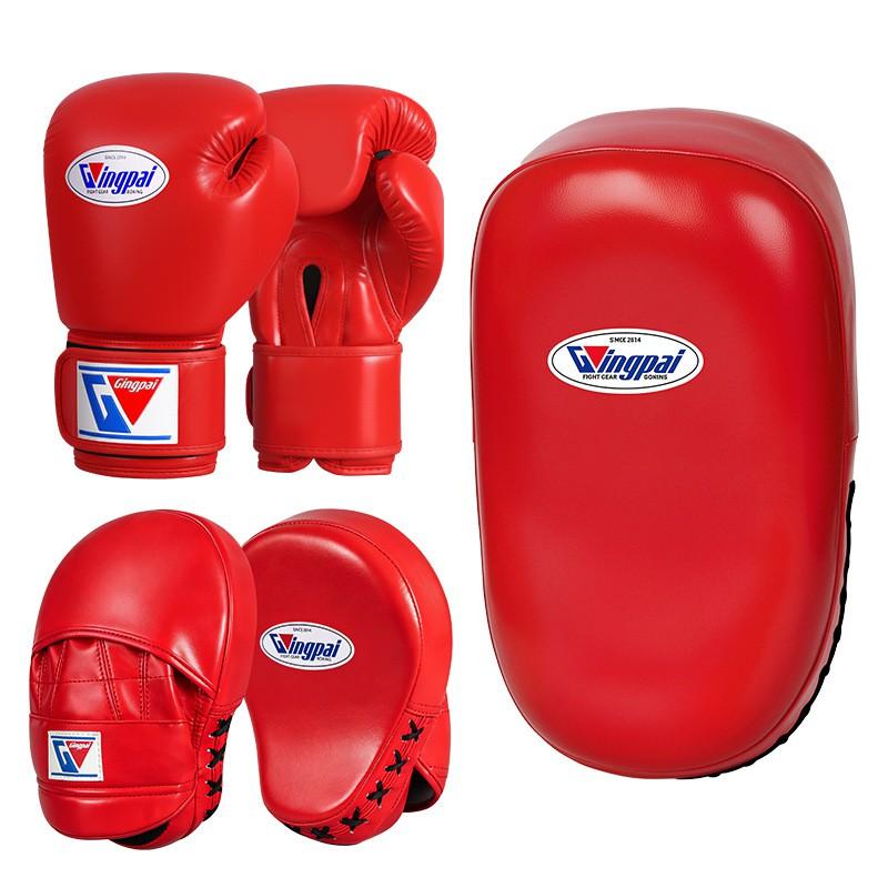 Kids Adult Boxing Gloves Set With Hand Targets Foot Target Training Muay Thai Kickboxing Home Gym