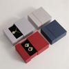 Thick Paper Drawer Jewelry Packaging Box With Sponge Inside Ring Necklace Bracelets Earring Storage Letter Pattern Gift Case