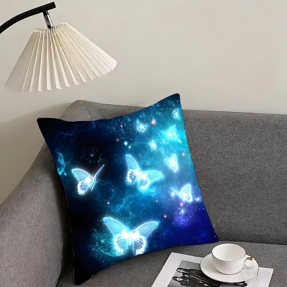 Butterfly INS Cushion Cover Pillowcase Ultra Soft Skin Friendly Fabric Cloud Like Comfort  Concealed Zipper