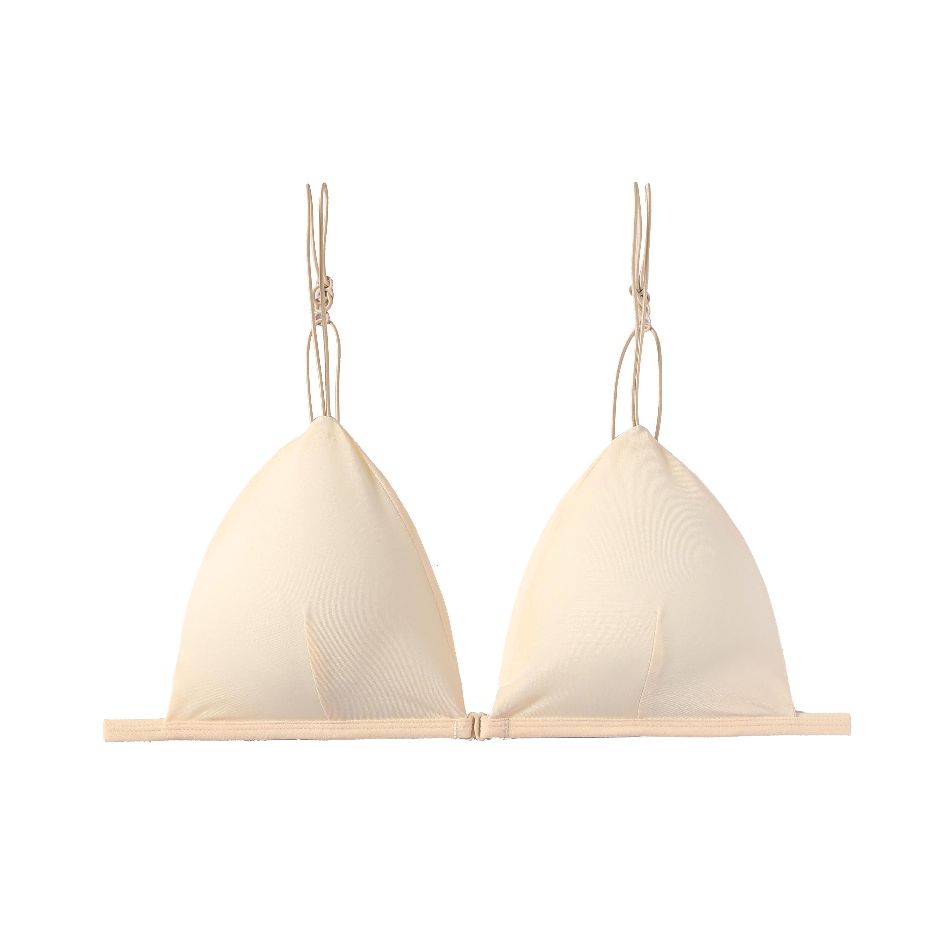 

CINOON женский сексуальный бюстгальтер с застежкой спереди модное нижнее белье для девочек пуш-ап бюстгальтер без косточек удобное нижнее белье без стального кольца дышащий бюстгальтер L бежевый