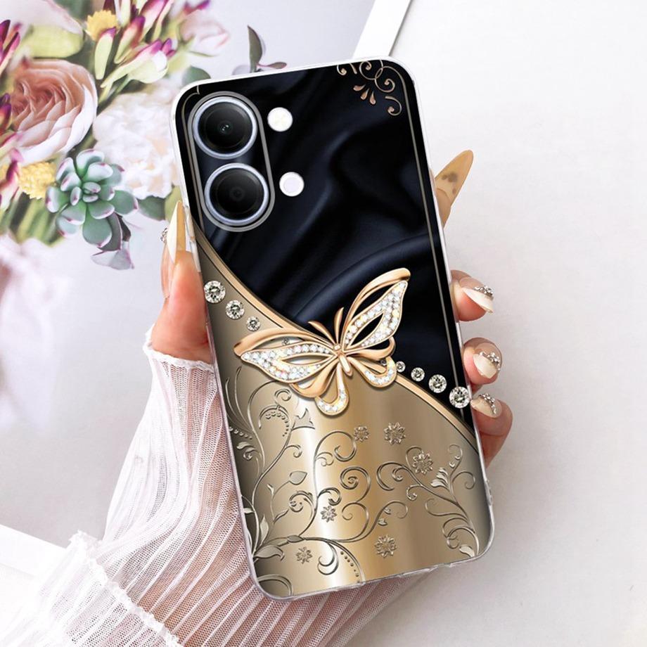 Flower Cartoon Fashion Design Phone Case For Vivo Y05 Y11D 4G Vivo Y11 Y21 5G Funda Soft Silicone Clear Back Cover V2553 V2554