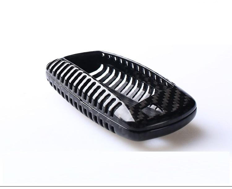 Interior Mouldings Real Carbon Fiber Car key Fob Case key cover For BMW 520 525 f30 f10 F18 118i 320i 1 3 5 7Series X3 X4 M3 M4