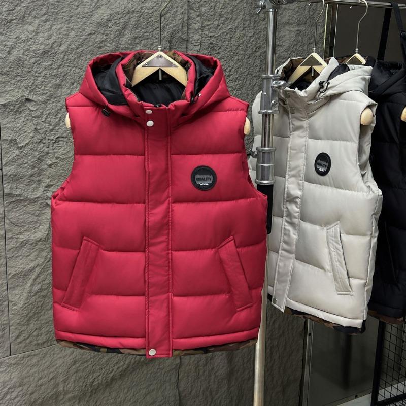 

Осенне-зимний хлопковый жилет мужской модный свободный и утепленный большого размера 120 кг зеленый студенческий жилет верхняя одежда хлопковый жилет 5XL (180-97.5 kg) красный