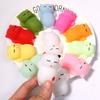 6Pcs Kitten Squeeze Toys Cute Cat Stress Relief Anti-Anxiety Fidget Sensory Toy Portable Relaxation Gift for Adults Office