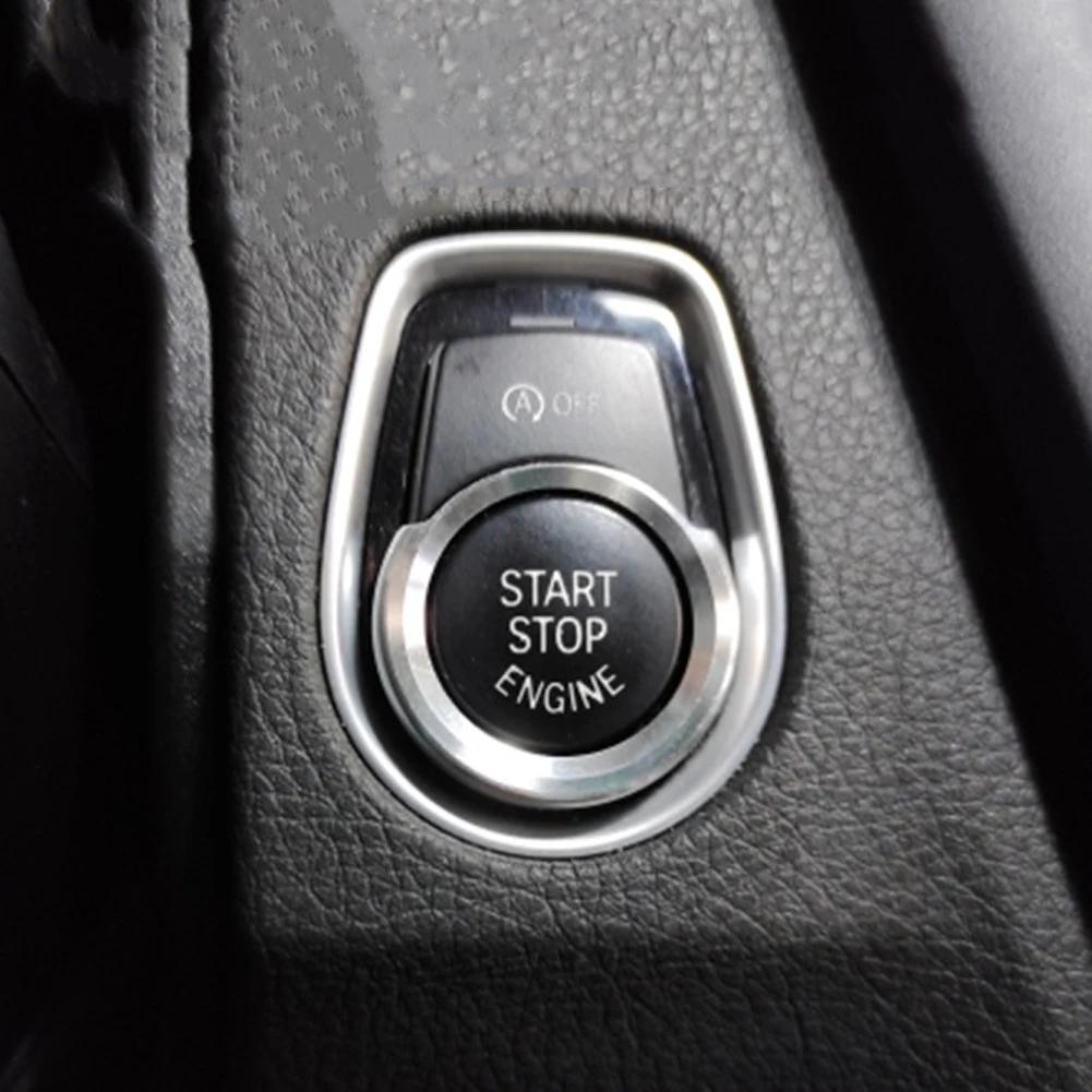 For BMW 1 2 3 4 Series X1 F48 F20 F21 F30 F32 F33 F34 F36 F45 F46 Car Engine Start Button Stickers Ignition Key Ring Trim Cover