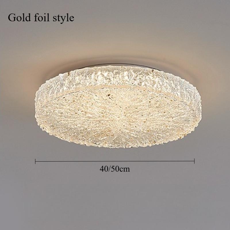 2026 new Italian resin ceiling light Nordic gold luxury bedroom light dining room decoration 40cm 50cm circular ceiling light