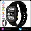 New Men's Smart Watch Outdoor Sports Watch 1.85 Inch Voice Assistant Bluetooth Call LED Flashlight Smartwatch