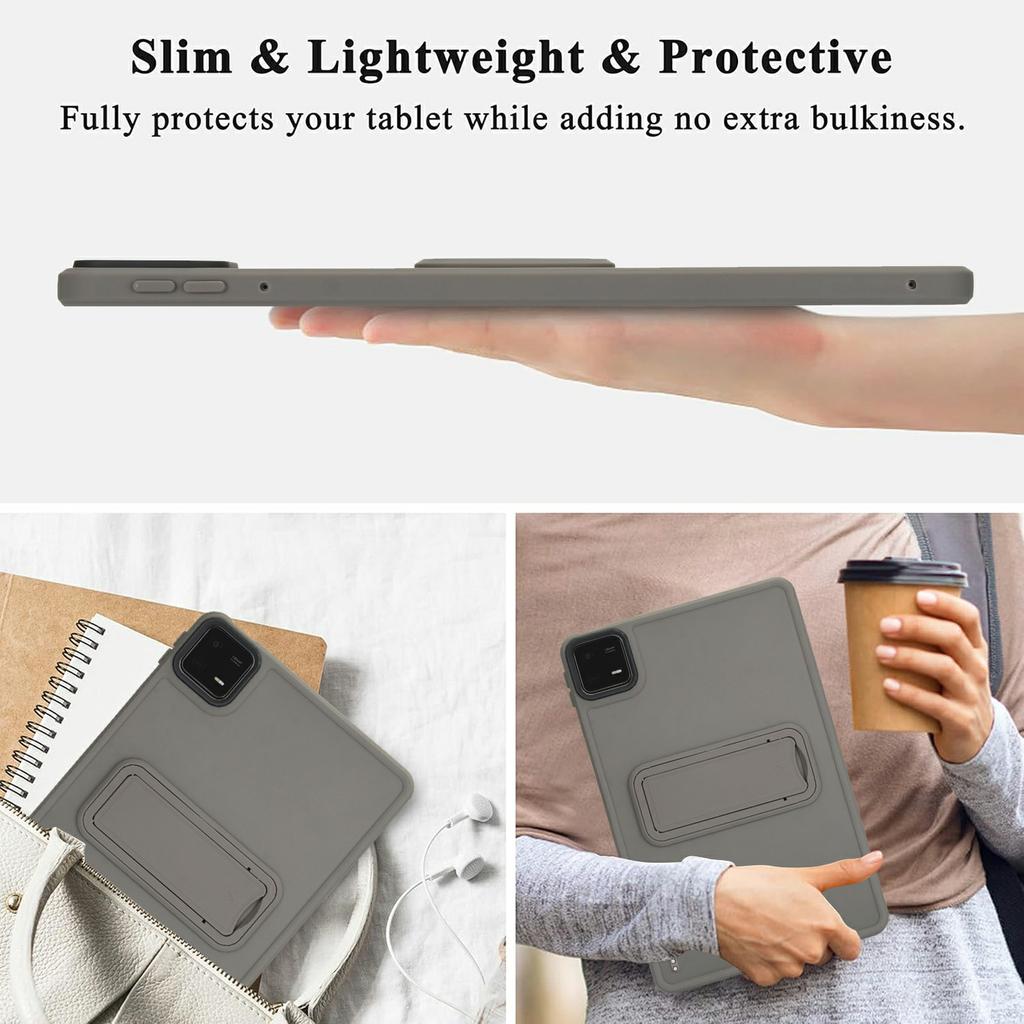 For Xiaomi Pad 6/Pad 6 Pro Case with Kickstand TPU+PC Skin-Touch Tablet Cover