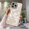 Couple Two Tone Pattern Phone Case For Iphone 17 Air 16 15 14 11 13 12 Pro Max Mental Stylish Anti-Drop Protective Cover Funda