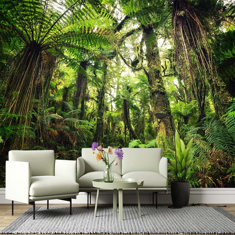 

Nordic tropical plant plantain forest palm leaves 3D customized sofa TV background wall mural wallpaper 200 cm(W) x 140 cm(H)