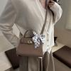 Fashionable Silk Scarf, Stylish and Versatile, Simple Texture, Single Shoulder Cross-body Handbag and Clutch Bag