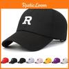 R Letter Embroidery Baseball Hat Adjustable Sun Protection Breathable Gifts