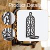 Wall Mount Candle Holder Stand Gift Durability Hollow Design Ornament Decorative for Party