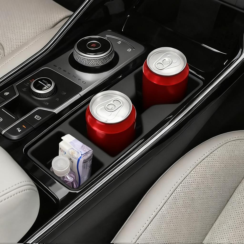 for Kia Sorento 2025-2025 2025 TPE Center Console Insert Water Cup Holder Storage Box Organizer Car Interior Accessories Black