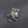 Vintage Cross Owl Crystal Stone Pendant Necklace for Men and Women - Classic Creative Design