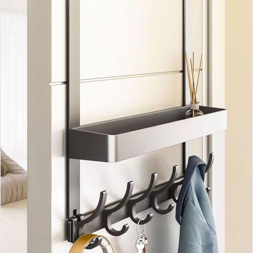 Double-layer Door Behind Coat Hook Strong Load-bearing Clothes Hanging Holder Closet