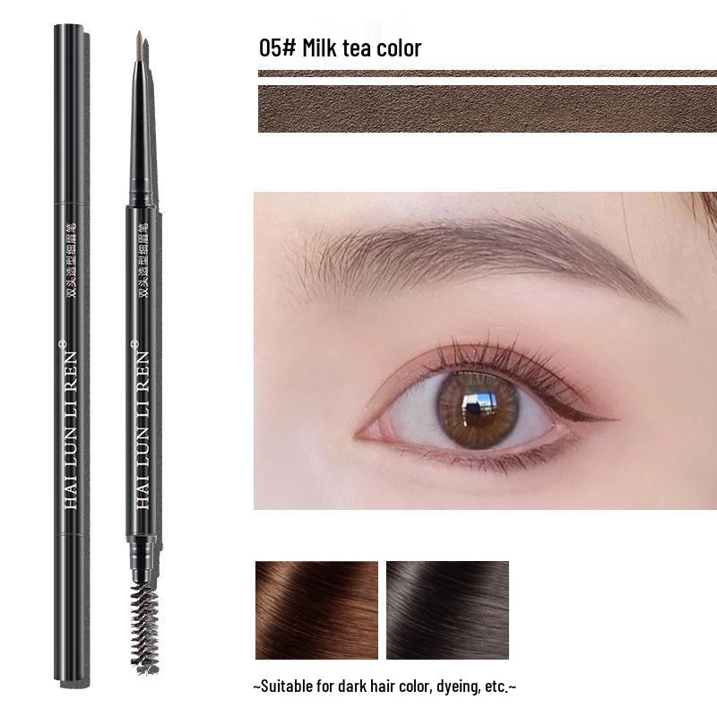 Helen Liren Doppelseitiger Augenbrauenstift: Wasserfest, Wischfest, Schweißfest, Langanhaltende Farbe.