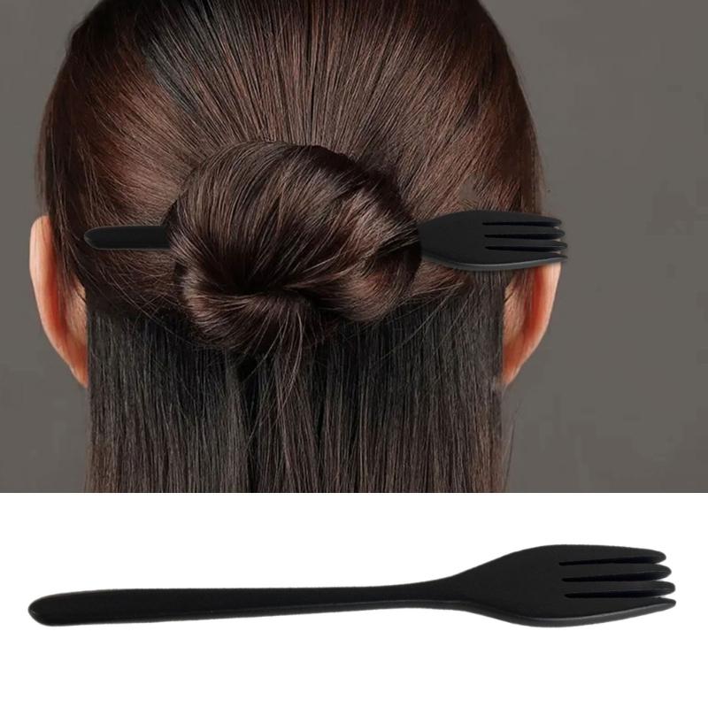 Kreativer Utensilien-Themen-Haarstab aus Harz Einzigartige Haarspange für Frauen Funktionelles Haaraccessoire Geschenkideen