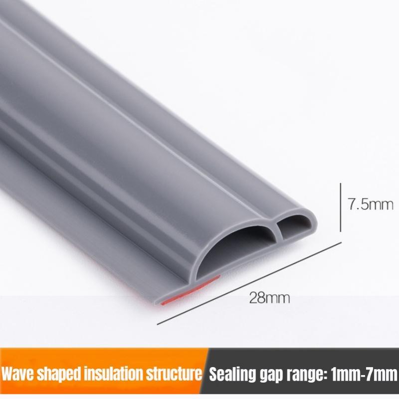 

2M Sliding Window Sealing Strip Silicone Rubber Triangular P-type Windproof and Soundproof Strip Door Sealing Gap Filling Strip 2m