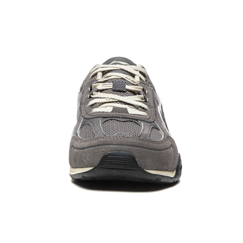 Li Ning Filin Classic Sports Comfortable Wear-Resistant Breathable Low-Top Casual Shoes Men sneaker Dark-Gull-Gray AGLW195-4