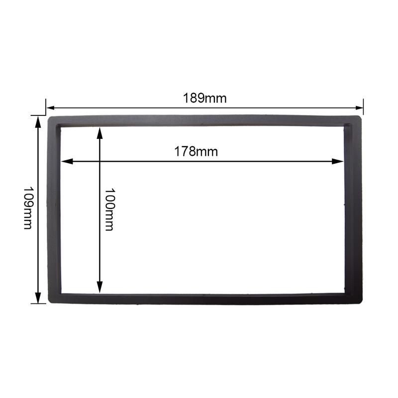 Universal 7 Inch 2Din Stereo Car Audio Frame Auto Radio Android Player Refit Decorative Framework Fascia Installation Accessory