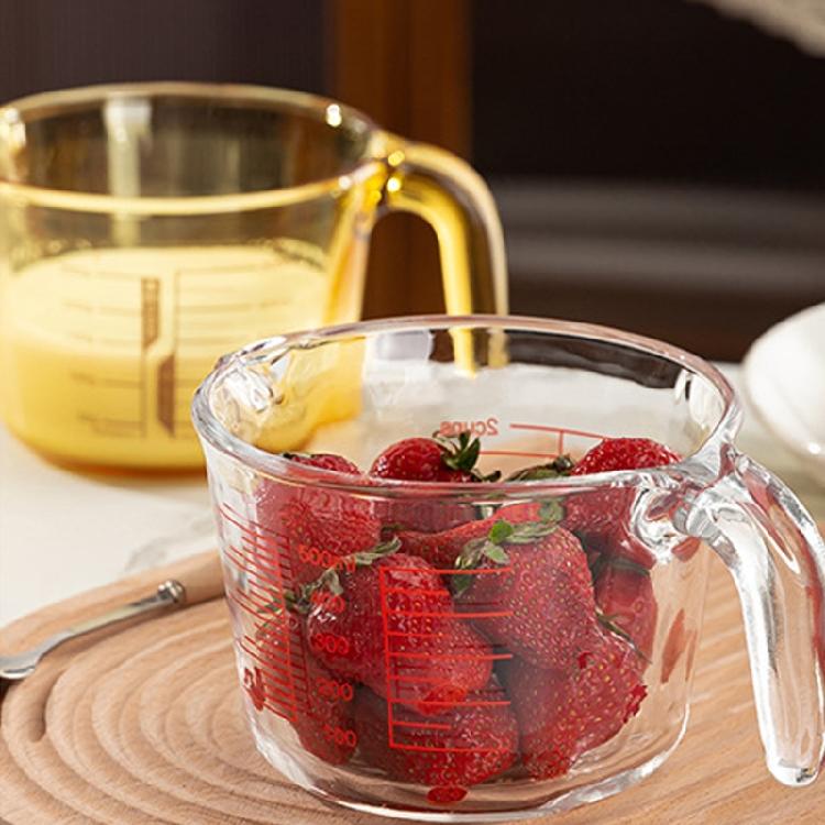 Glass Measuring Cup With Large Capacity And Visible Scale Suitable For Baking Mixing And Liquid Measurement
