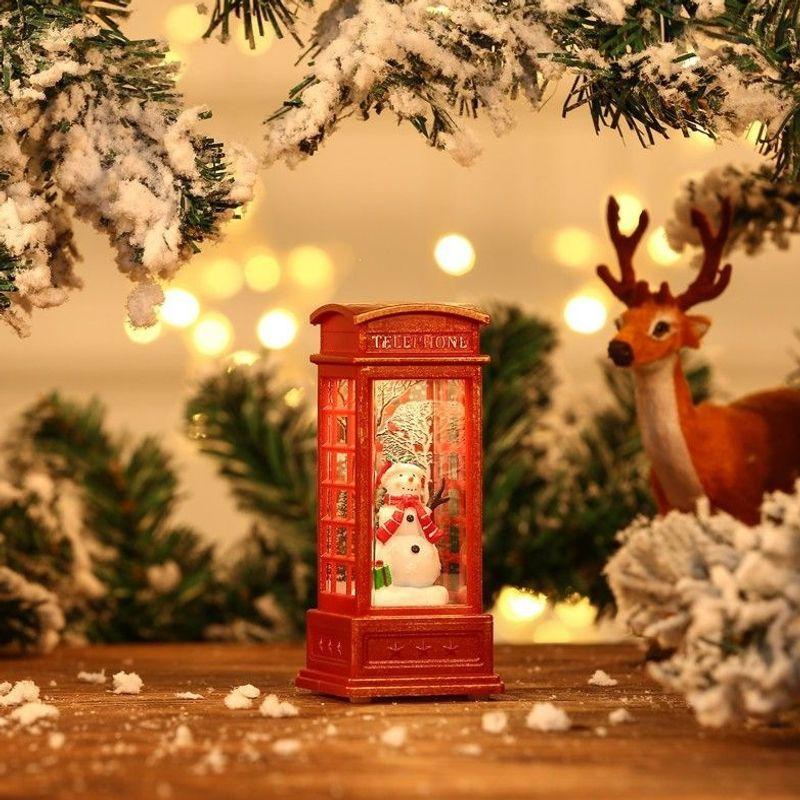 Christmas micro landscape mini luminous small house tabletop ornament Christmas tree ornament children's small gift
