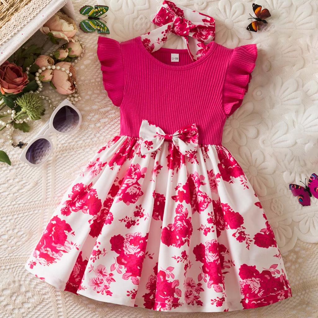 Toddler Girls Sleeve Birthday Party Dress
