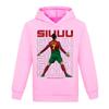 Modischer Kapuzenpullover mit Aufdruck und langen Ärmeln für Jungen und Mädchen