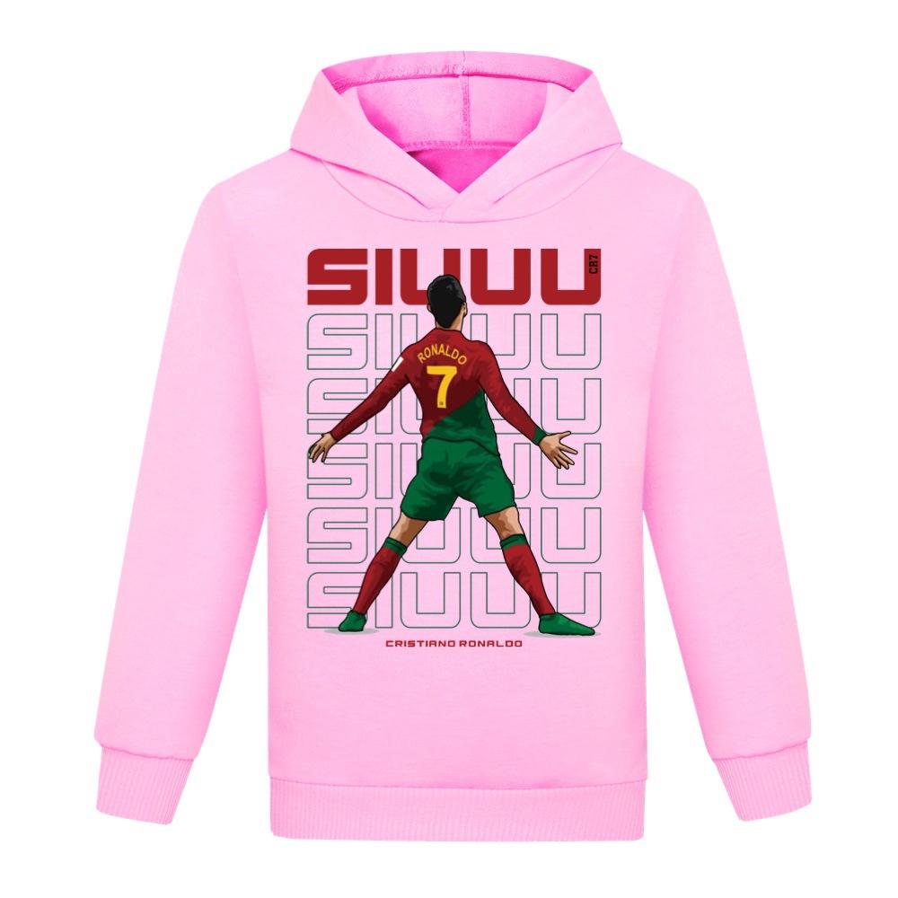 Modischer Kapuzenpullover mit Aufdruck und langen Ärmeln für Jungen und Mädchen