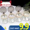 Short Cloud Glass Seasoning Jar Set