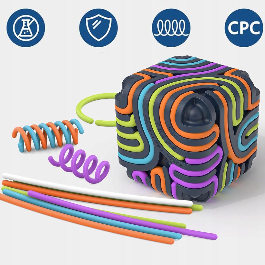 [PACZB] 3D educational cube maze + 15 noodles Z3473