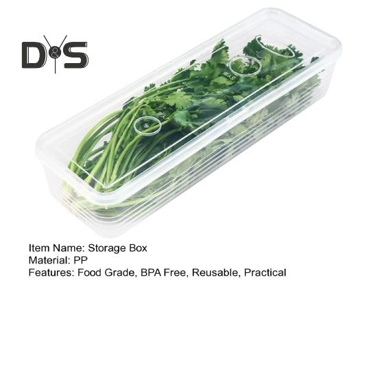 Cutie transparentă de depozitare pentru frigider, 1/3 buc. Organizator de legume, fără BPA, stivuabilă, multifuncțională, pentru păstrarea proaspetelor