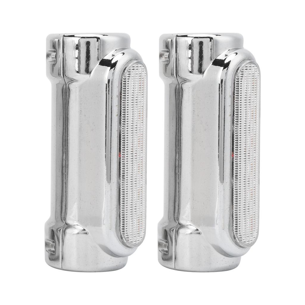 2PCS Motorcycle Highway Bar Light Chrome Plated Universal for 1.25in Pipe Diameter AntiCollision Tube