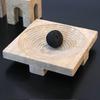 Wabi-Sabi Faux Stone Square Tray: Creative Carved Pattern for Incense, Coffee Table, or Fruit Bowl.
