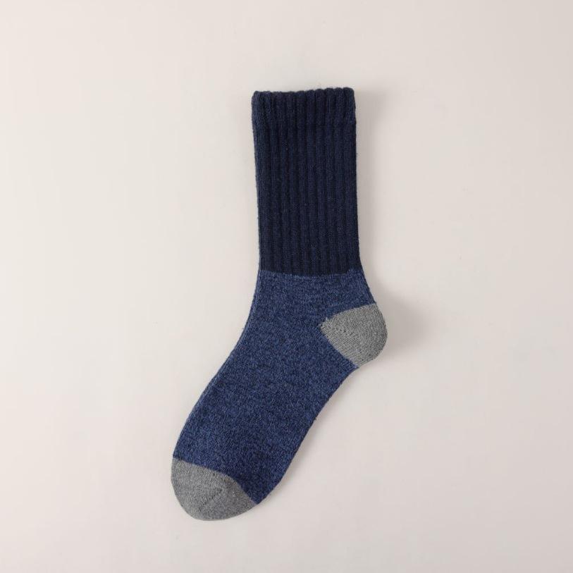 Șosete groase de iarnă pentru bărbați, din lână și catifea, cu tub mediu - super calde, absorbante de transpirație, din cașmir lung