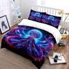 Colorful Octopus Art Decor Set Bedding Set With 1 Duvet Cover 2 Pillowcases Single Double King Queen, Gift